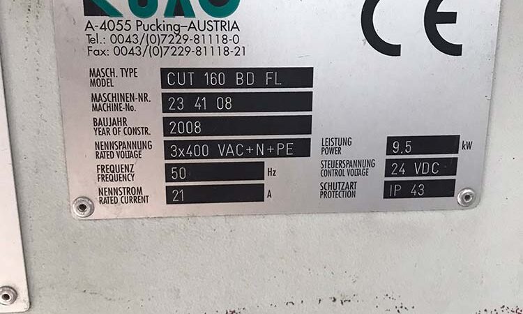 Rohrtrennautomat CUT 160 BD FL 1